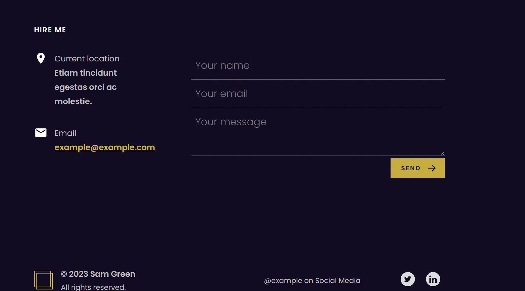 portfolio hire me footer