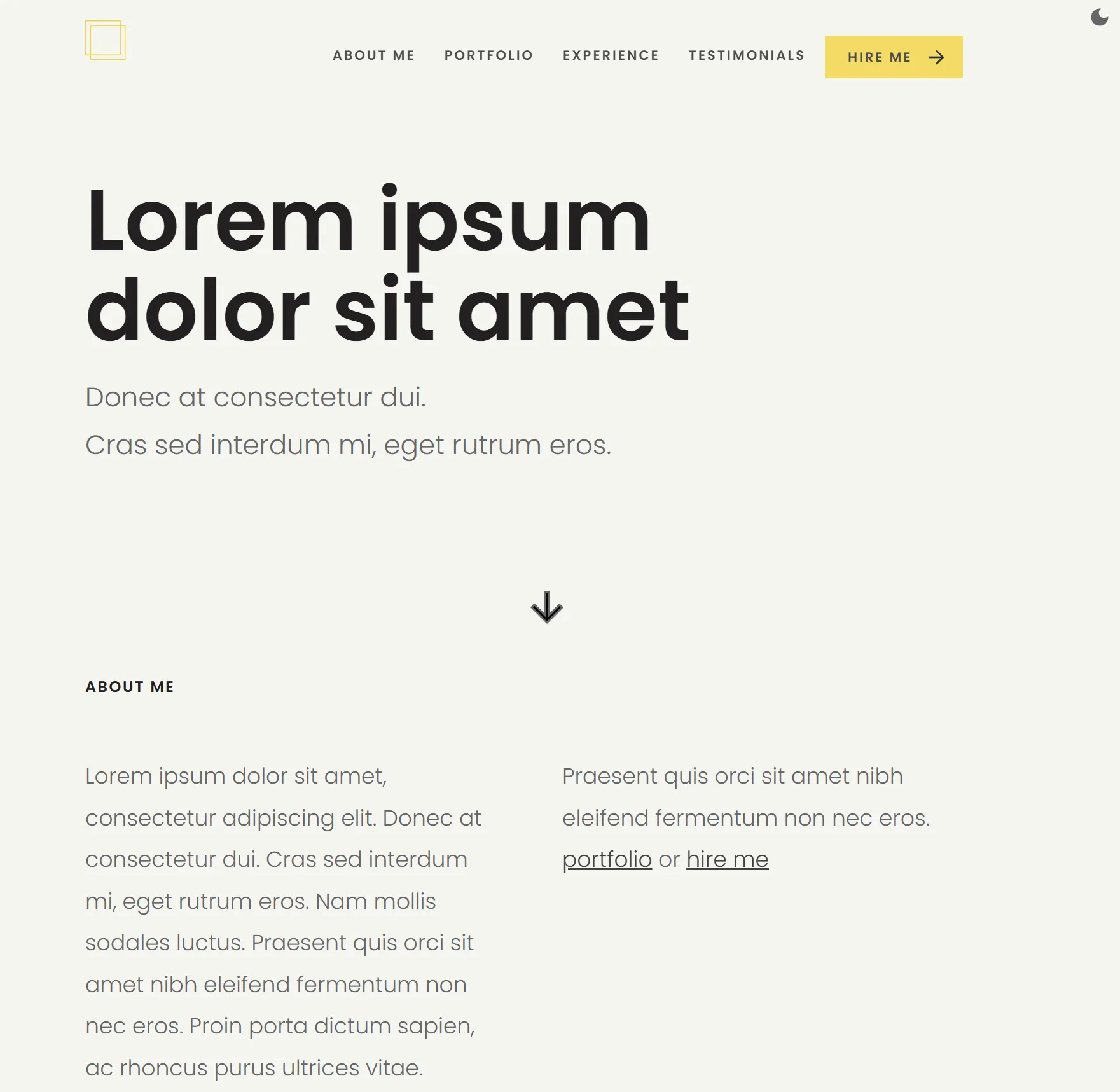 portfolio light mode