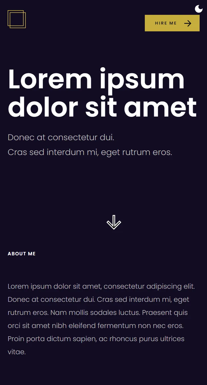 portfolio responsive menu